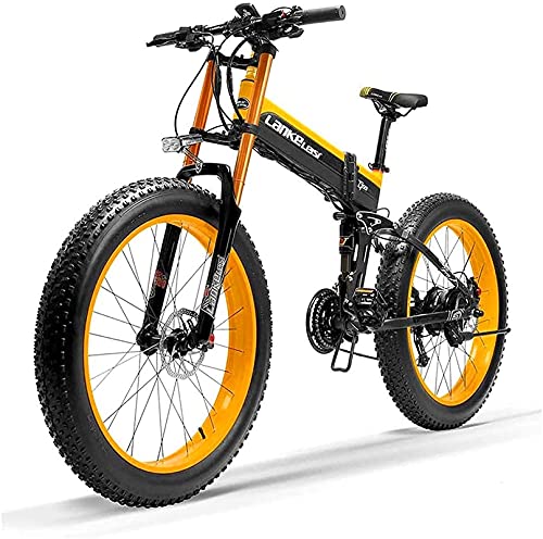 Bicicleta electrica Bicicletas, 1000W Fat Bike Electric Bike 48V 14.5Ah Mountain Mountain Ebike 27 Velocidades 26 pulgadas Carretera Bicicleta Bicicleta Bicicleta Pedales con frenos de disco hidráulic