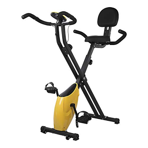 Bicicleta estática para el hogar X-Bike con altura de asiento ajustable, bicicleta plegable magnética con Monitor digital de frecuencia cardíaca, entrenador de piernas, bicicleta estática plegable Bicicleta estática para el hogar X-Bike con altura de asiento ajustable, bicicleta plegable magnética con Monitor digital de frecuencia cardíaca, entrenador de piernas, bicicleta estática plegable