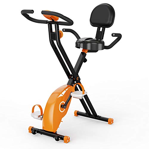 Bicicleta estática,Plegable F-Bike, Bicicleta Spinning Pro Indoor,bicicletas estaticas plegable ,niveles de resistencia ajustables, Bicicleta Plegable para Deportistas y Personas Mayores