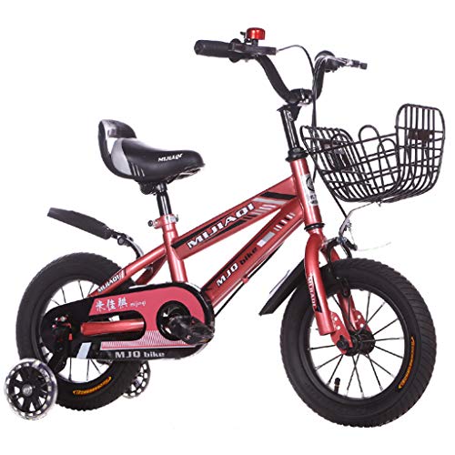 Bicicleta para niños de 2 a 8 años con Rueda de Entrenamiento Flash Bicicleta para niños y niñas Bicicleta para niños de 12/14/16/18 Pulgadas con Freno