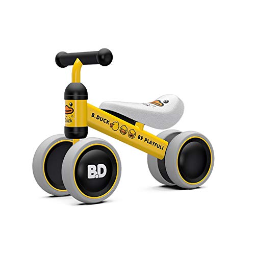 Bicicleta sin Pedales para Niños Bicicleta Bebe 1 Año Bicicleta Equilibrio Bicicleta Infantil sin Pedales de Forma Animal Lindo de Regalo Favorito del Niño - Duck,Little-Yellow-Duck