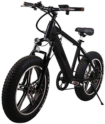 Bicicletas Eléctricas, Adultos bicicleta de montaña eléctrica, 250W Motor 20 pulgadas 4.0 Ancho de neumáticos de motos de nieve Frenos batería extraíble de doble disco Urban Commuter E-Bici unisex ,Bi