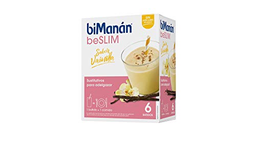 BIMANAN - beSLIM - Sustitutivos para Adelgazar - Batido Vainilla - 6uds 400 gr