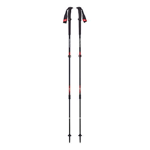 Black Diamond Trail Pro Trek Poles Bastones de Senderismo, Unisex-Adult, Fire Red, 105-140 cm