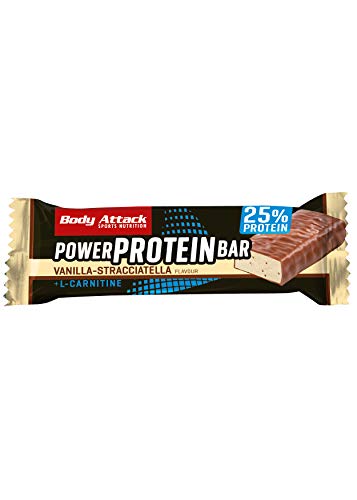 Body Attack Proteína Energía Bares vainilla-Stracciatella, 24 x 35 g, De 1 Pack (1 x 0.84 kg)