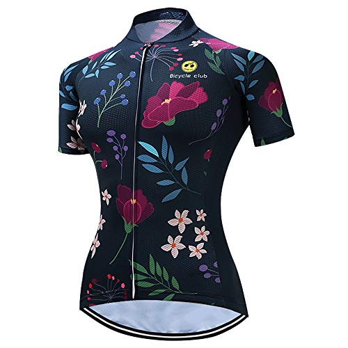 Camiseta de ciclismo para mujer, cómoda de secado rápido - - Medium