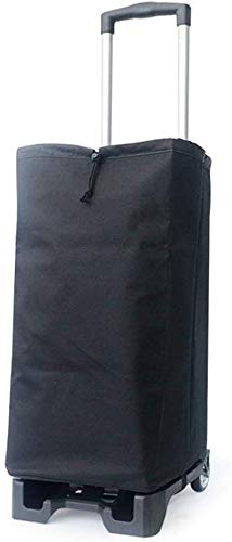 Carrito de supermercado Plegable y Ligero Carro de Compras multifunción Plegable Trolley portátil Mini Carro de Aluminio Carro de Equipaje Pequeño Coche Pull Thole Storage (Color : with Bag) Carrito de supermercado Plegable y Ligero Carro de Compras multifunción Plegable Trolley portátil Mini Carro de Aluminio Carro de Equipaje Pequeño Coche Pull Thole Storage (Color : with Bag)