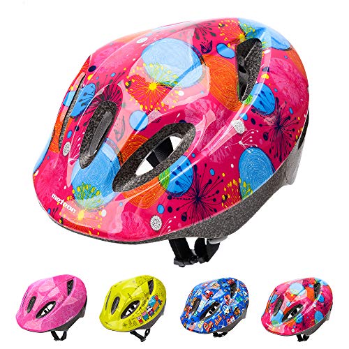 Casco Bicicleta Bebe Helmet Bici Ciclismo para Niño - Cascos para Infantil - Bici Casco para Patinete Ciclismo Montaña BMX Carretera Skate Patines monopatines (S(48-52 cm), Pink Abstract)