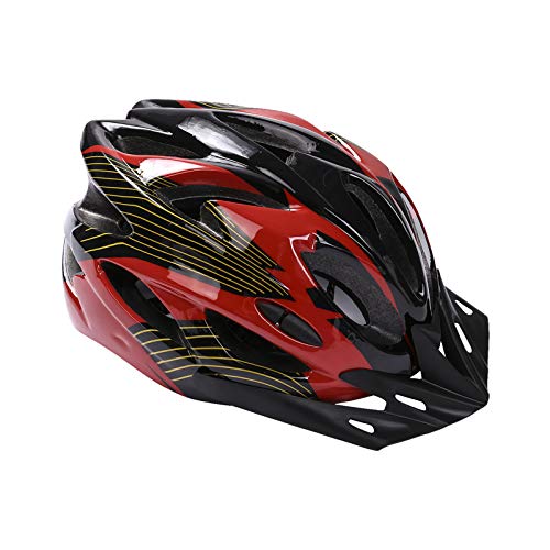 Casco de Bicicleta, Casco de Bicicleta de Montaña Casco de Bicicleta para Adultos Ajustable con Visera Extraíble para Bicicleta MTB City Specialized Casco de Bicicleta para Hombres y Mujeres Rojo Casco de Bicicleta, Casco de Bicicleta de Montaña Casco de Bicicleta para Adultos Ajustable con Visera Extraíble para Bicicleta MTB City Specialized Casco de Bicicleta para Hombres y Mujeres Rojo