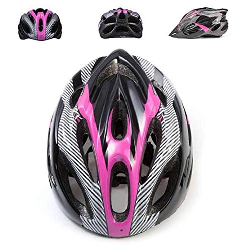 Casco de Bicicleta de Montaña, Casco de Bicicleta para Adultos Casco Ajustable con Visera Extraíble Casco de Bicicleta MTB City Specialized para Bicicleta de Montaña y para Hombres y Mujeres Rosa