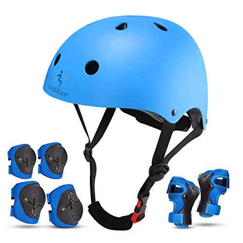 Casco de bicicleta para niños con certificado CE CPSC para niños y niñas de 3 a 13 años, cascos de bicicleta para adultos, ligeros, ajustables con almohadillas para seguridad, BMX y patineta (azul, S)