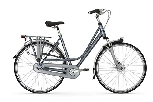 City Bike Bicicleta holandesa Gazelle Paris C7 + 28 'de 7 velocidades de 2016, color Wasserblau 316, tamaño 57, tamaño de rueda 28.00 inches