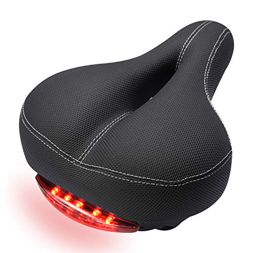 COZYROOMY Asiento Bicicleta Cómodo, Sillín Bicicleta de Cuero Espacioso Antideslizante, diseño de Doble Resorte Suave y Transpirable para la mayoría de Las Bicicletas. 1 año de Garantia COZYROOMY Asiento Bicicleta Cómodo, Sillín Bicicleta de Cuero Espacioso Antideslizante, diseño de Doble Resorte Suave y Transpirable para la mayoría de Las Bicicletas. 1 año de Garantia