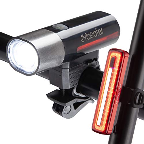 Cycleafer® Luz Bicicleta Recargable USB, GARANTÍA DE 3 años, Luz LED Bicicleta para Carretera y Montaña ,Linterna Bicicleta con Luz Bicicleta Delantera, y Luz Trasera Bicicleta Cycleafer® Luz Bicicleta Recargable USB, GARANTÍA DE 3 años, Luz LED Bicicleta para Carretera y Montaña ,Linterna Bicicleta con Luz Bicicleta Delantera, y Luz Trasera Bicicleta