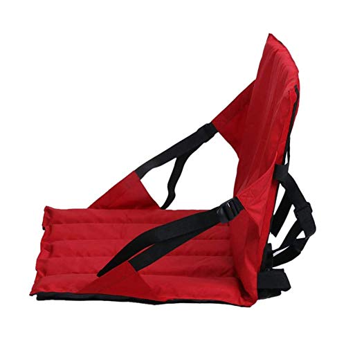 Deluxe Kayak Silla para Barcos Asiento Asiento Portable del Estadio Plegable De Acero para Tribunas O Bancos del Respaldo del Asiento De Kayak Y Canoa,Rojo