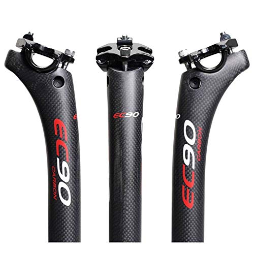 EC90 - Tija para sillín de bicicleta en fibra de carbono, ideal para bicicletas de montaña, carretera o MTB, 30.8mm