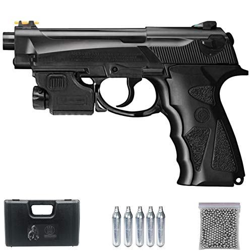 Ecommur TAC C31 láser [151 m/s] | Pistola de balines (Bolas BB's de Acero) y CO2 (Aire comprimido) crosman Tipo Beretta 92 Calibre 4.5mm