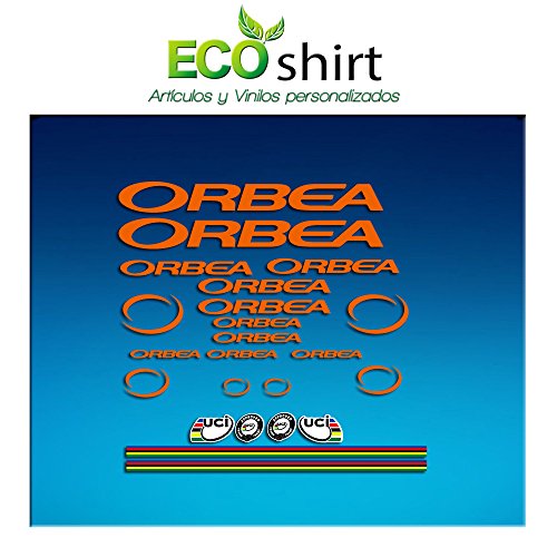 Ecoshirt 1A-O0CX-LCWV Pegatinas Orbea R71 Vinilo Adesivi Decal Aufkleber Клей MTB Stickers Bike, Naranja