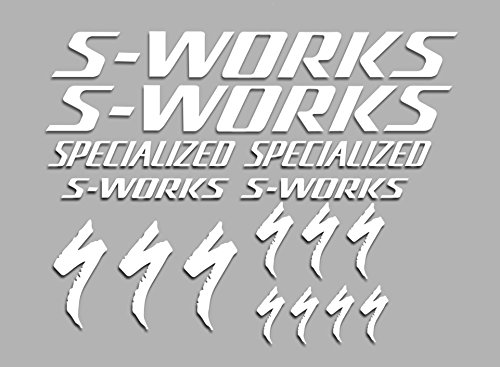 Ecoshirt OX-Q2D0-BLNJ Pegatinas S-Works F38 Bikes Stickers Aufkleber Decals Autocollants Adesivi MTB BTT, Blanco Ecoshirt OX-Q2D0-BLNJ Pegatinas S-Works F38 Bikes Stickers Aufkleber Decals Autocollants Adesivi MTB BTT, Blanco