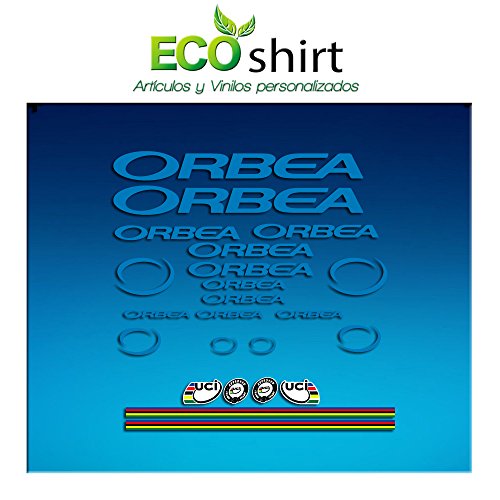 Ecoshirt Q3-70SX-UWXJ Pegatinas Orbea R71 Vinilo Adesivi Decal Aufkleber Клей MTB Stickers Bike, Azul