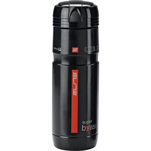 Elite Superbyasi - Bidón para bicicleta, color negro, 750 ml Elite Superbyasi - Bidón para bicicleta, color negro, 750 ml