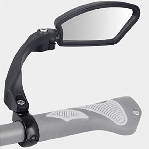 Espejo retrovisor de bicicleta ajustable 360 ° de rotación de acero inoxidable para manillar de bicicleta MTB Mountain Bike (derecha)