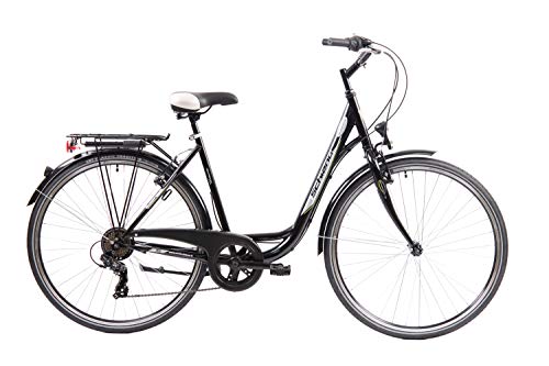 F.lli Schiano EleganceS Bicicleta de Ciudad, Mujer, Negro, 28"