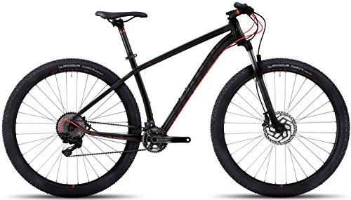 Ghost Kato 9 AL 29R Twentyniner Mountain Bike 2017 - Bicicleta de montaña, color negro/rojo, talla M/46 cm