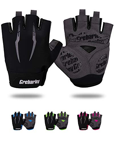 Grebarley Guantes de Ciclismo,Guantes MTB,Adecuado para Ciclismo de Montaña,Todo el Vehículo de Terreno,Bicicleta de Montaña,Guantes de Verano para Hombre/Mujer …