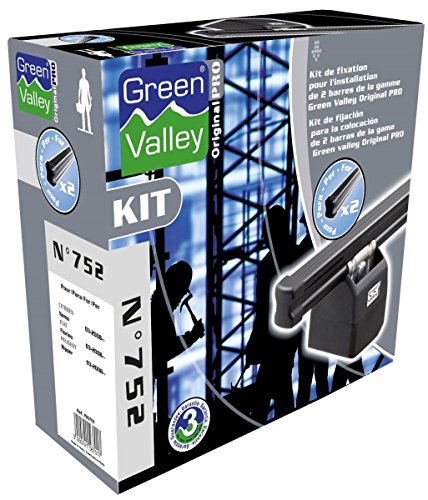 Green Valley Kit de fijación para Barras de Techo Original Pro N705 – 3 Barras