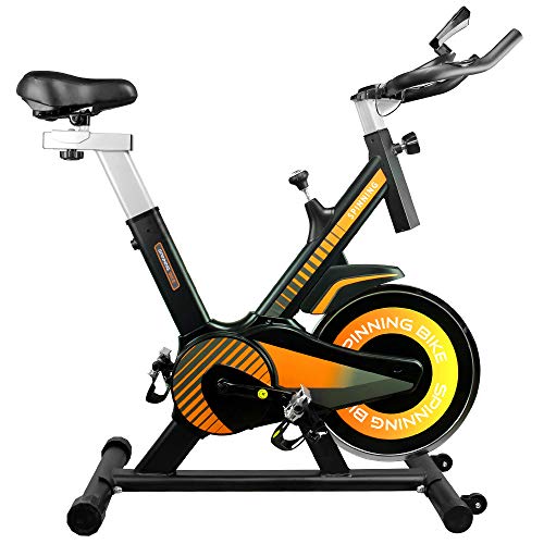 Gridinlux. Bicicleta estática Ciclo Indoor, Pantalla LCD táctil, Volante de Inercia 10 kg, Pulsómetro, Resistencia Variable, Altura Ajustable, Indoor, Unisex