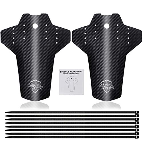 Guardabarros MTB, Guardabarros Bicicleta, 2Pcs Guardabarros Bicicleta Montaña, MTB Mudguard Delantero y Trasero Compatible se Adapta a 26" 27,5" 29" Pulgadas de Bici y Bicicleta Fat (B)