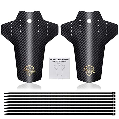 Guardabarros MTB, Guardabarros Bicicleta, 2Pcs Guardabarros Bicicleta Montaña, MTB Mudguard Delantero y Trasero Compatible se Adapta a 26" 27,5" 29" Pulgadas de Bici y Bicicleta Fat (C)