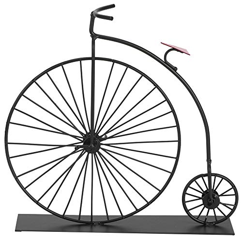 HEEPDD Modelo de Bicicleta Vintage, Kit de Modelo de Metal de Bicicleta de Rueda Alta 3D Modelo de Bicicleta Exquisito para decoración del hogar Gran Regalo de cumpleaños