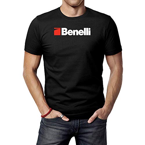JINFENGT Men's T-Shirts/Hombre Camiseta Benelli Red Logo T-Shirts tee Black