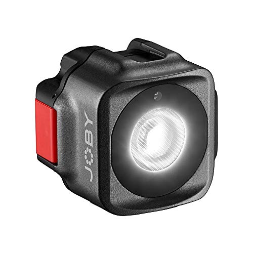 JOBY Beamo JB01578-BWW - Luz LED para Smartphone y Cámara Sin Espejo - Compacta, Magnética, Bluetooth, Resistente al Agua, para Vlogging, Fotografía, y Creación de Vídeo