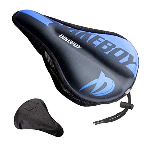 JOLIGAEA Funda de Gel para Sillín de Bicicleta, Extra cómoda y Transpirable, 29 x 19 cm Cubierta de Cojín de Gel de Sílice, Adecuado para el sillín de Bicicleta de montaña, con Funda Impermeable, azul JOLIGAEA Funda de Gel para Sillín de Bicicleta, Extra cómoda y Transpirable, 29 x 19 cm Cubierta de Cojín de Gel de Sílice, Adecuado para el sillín de Bicicleta de montaña, con Funda Impermeable, azul