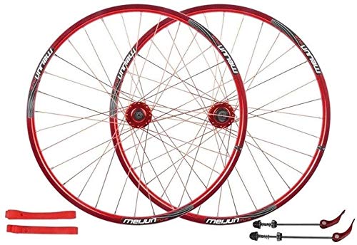 Juego De Ruedas Bicicleta Bicicletas de ruedas de 26 pulgadas, de pared doble de aleación de aluminio ruedas de bicicleta de montaña Disco de freno de bicicletas de ruedas de liberación rápida america