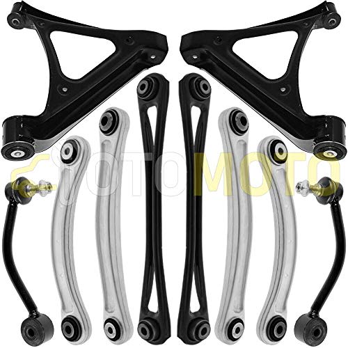 Kit brazo de suspensión posteriore compatible con AUDI Q7 4L VW TOUAREG 7L PORSCHE CAYENNE compuesto por 10 autopartes