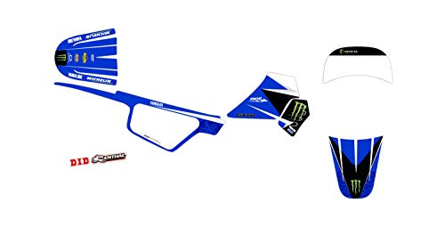 Kit de decoración para moto Cross Yamaha PW 50 Replica Justin Barcia Azul