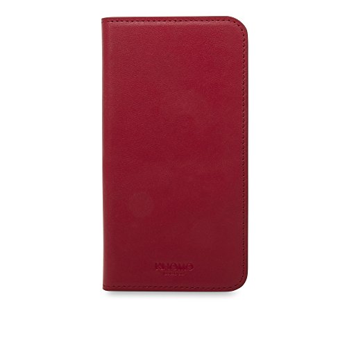 Knomo - Iphone X Neues Lederfolio, Bolsas para portátil Unisex adulto, Rojo (Feuerrot), 1.6x8.1x14.9 cm (B H T)