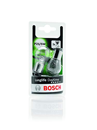 Lámparas Bosch para vehículos Longlife Daytime P21/5W 12V 21/5W BAY15d (Lámpara x2)