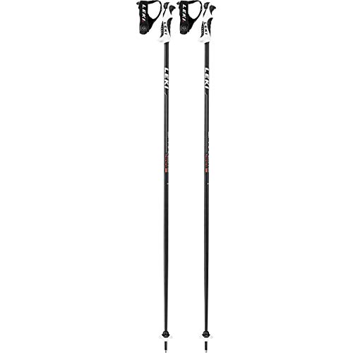 Leki Spark Lite S Bastones de esquí, Unisex Adulto, Schwarz/Anthrazit (Hell)/Weiß/Neonrot, 110 cm
