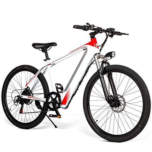 Leobtain - Bicicleta eléctrica de 250 W, velocidad máxima de 30 km/h, pantalla LED, 4-6 horas de carga, para ciclismo al aire libre