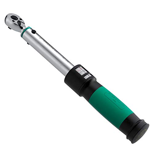 Llave dinamométrica para bici de 1/4 pulgada 3-25Nm ENSURE serie de WIESEMANN 1893 I Llave de torsión con doble escala y apriete a la derecha I De acero cromado Q-30 I Maletín de transporte I 81444 Llave dinamométrica para bici de 1/4 pulgada 3-25Nm ENSURE serie de WIESEMANN 1893 I Llave de torsión con doble escala y apriete a la derecha I De acero cromado Q-30 I Maletín de transporte I 81444