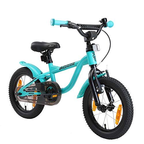 LÖWENRAD Bicicleta Infantil para niños y niñas a Partir de 3-4 años | Bici 14" Pulgadas con Frenos | Turquesa LÖWENRAD Bicicleta Infantil para niños y niñas a Partir de 3-4 años | Bici 14" Pulgadas con Frenos | Turquesa