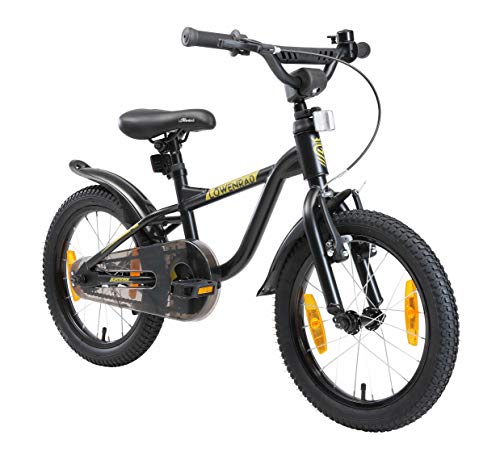 LÖWENRAD Bicicleta Infantil para niños y niñas a Partir de 4-5 años | Bici 16" Pulgadas con Frenos | Negro LÖWENRAD Bicicleta Infantil para niños y niñas a Partir de 4-5 años | Bici 16" Pulgadas con Frenos | Negro