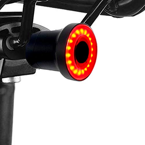 Luz de Cola Para Bicicleta Inteligente - Ultra Brillante - Sensor LED Recargable Resistente al Agua - Lámpara de Advertencia de Seguridad en Bicicleta - Caja fuerte del Freno de la Luz Trasera