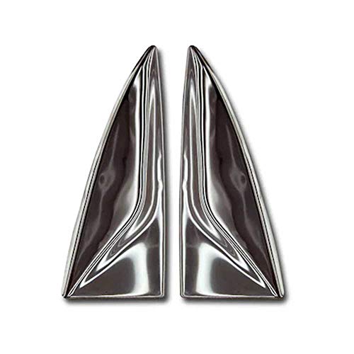 LYSHUI Delantal Cromado para Ventana Trasera, diseño Triangular Cromado, Accesorios cromados para Coche, fácil aplicación, para Renault Clio 4   2012-2018