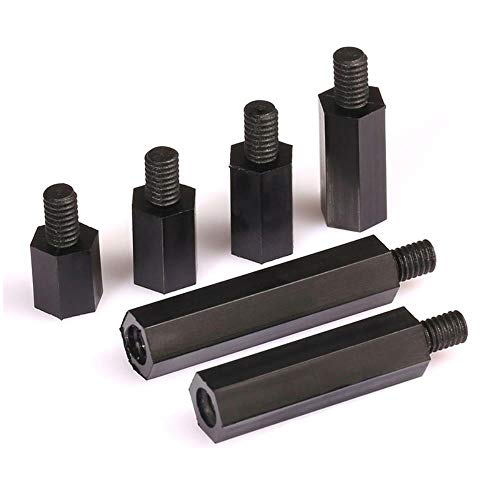 M2 M2.5 M3 M4 Negro Hexagonal Nylon Macho Hembra Separador Pilar Hexágono Rosca Plástico Computadora PCB Placa base Placa de circuito espaciadora, 30 mm (30 piezas), M3 (Rosca 6 mm) M2 M2.5 M3 M4 Negro Hexagonal Nylon Macho Hembra Separador Pilar Hexágono Rosca Plástico Computadora PCB Placa base Placa de circuito espaciadora, 30 mm (30 piezas), M3 (Rosca 6 mm)